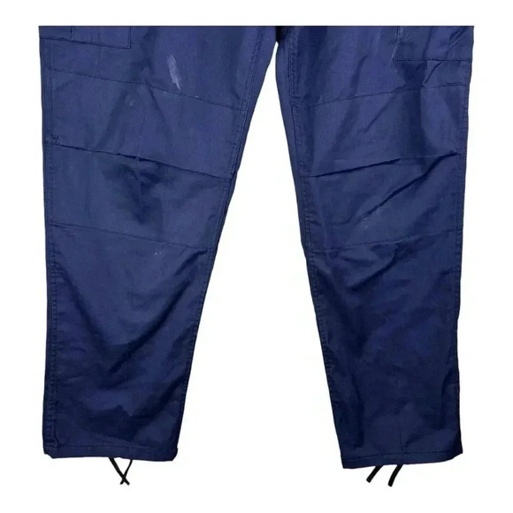 Navy BDU Pants Mens Large Regular Rothco Trouser Cargo Navy Blue Adjustable - Picture 3 of 16